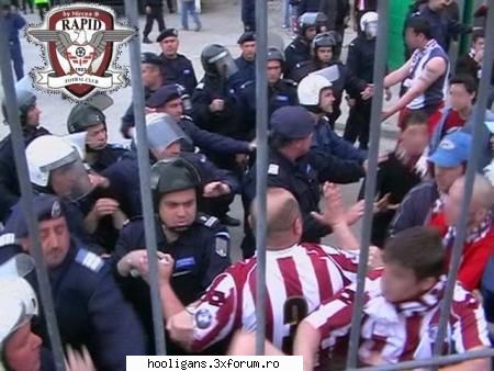 JANDARMI SPURCATI - incidente dinamo-RAPID - POZE